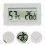 10Pcs Wireless Mini Digital Hygrometer Thermometer White for Reptiles 10