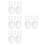 48Pcs Fine Mesh Nylon Paint Filter Bags White with Elastic Drawstring 7