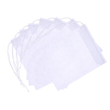 300Pcs Non-Woven Drawstring Tea Bags White for Loose Leaf Tea Use