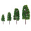 60Pcs Plastic Cement Green Model Trees for Landscape Scenes 1