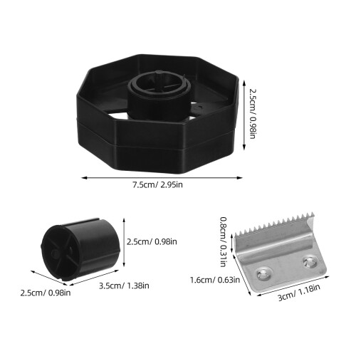 4Sets Plastic Tape Dispenser Replacement Cores Wheels for Desktop Use 2
