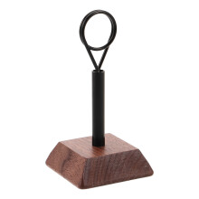 5Pcs Black Wood Table Place Card Holders Clip for Events
