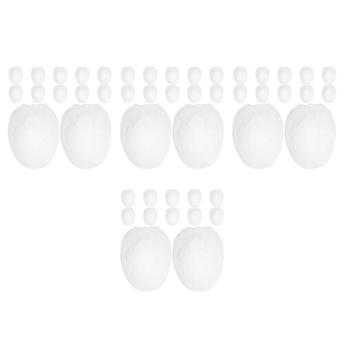 48Pcs Fine Mesh Nylon Paint Filter Bags White with Elastic Drawstring 2