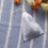 300Pcs Non-Woven Drawstring Tea Bags White for Loose Leaf Tea Use 8