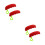 4Pcs Red Silicone Holders with Key Hole for Easy Shopping Use 6