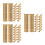 72Pcs Brass Shaft Connectors Stable Inserts 5