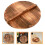 2Pcs Natural Wood Kitchen Pot Covers Thick Universal Pan Lids 9