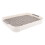 4Pcs Rectangular Rabbit Training Potty with Anti-Fall Fence Design 1