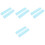 8Pcs Sky-Blue Plastic Paperweights for Desktop Decor and Study 4