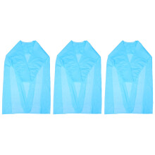 6Pcs Blue Cpe Barbershop Overcoat Adjustable Salon Cosmetic Cape