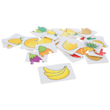 5Ensembles Cartes Jeu Éducatif Enfants Papier Couleurs Variées Fruits