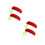 4Pcs Red Silicone Holders with Key Hole for Easy Shopping Use 3