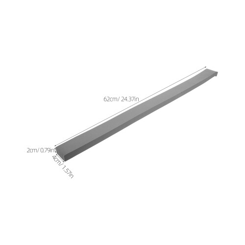 2Pcs Reusable Dark Grey Sponge Strip Home Insulation Window Protector 2