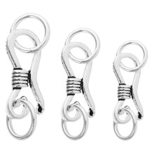 15Pcs Lightweight Silver S-Shaped Lobster Clasp Jewelry Making Supply