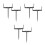 6Pcs Black Metal Downspout Mounting Brackets with Adjustable Design 6