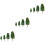 60Pcs Plastic Cement Green Model Trees for Landscape Scenes 4