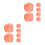 12Pcs Orange Magnetic Cable Holders Removable Adhesive Wire Organizers 4