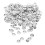 4000Pcs Silver PVC Round Sequins Loose Sparkling Craft Embroidery DIY 2