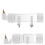 2Pcs Automatic Bird Waterer Transparent Water Feeder for Pet Cages 6