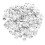 4000Pcs Silver PVC Round Sequins Loose Sparkling Craft Embroidery DIY 1