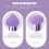 12Pcs Compact Purple Makeup Sponge Applicators for Face Powder 5