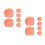 12Pcs Orange Magnetic Cable Holders Removable Adhesive Wire Organizers 8