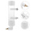 2Pcs Automatic Bird Waterer Transparent Water Feeder for Pet Cages 8