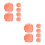 12Pcs Orange Magnetic Cable Holders Removable Adhesive Wire Organizers 9