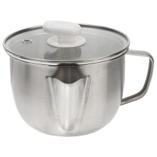 Stainless Steel Grease Bowl Food Fried Tempered Glass