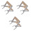 3Pcs Beekeeping Frame Holder Wood Handle Bee Hive Capture Tool 3