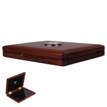 15Pcs Wood Oboe Reed Organizing Box with Hygrometer and Rubber Strap