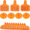 100Pcs Durable Orange Cow Ear Tags Flexible Tpu Animal Identification 8
