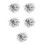 4000Pcs Silver PVC Round Sequins Loose Sparkling Craft Embroidery DIY 6
