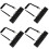 4Pcs Adjustable Strap Black PU Flute Carry Case for Storage 6