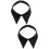 2Pcs Black Durable Chiffon Detachable Fake Dickey Collar for Sweaters 8