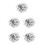4000Pcs Silver PVC Round Sequins Loose Sparkling Craft Embroidery DIY 5