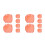12Pcs Orange Magnetic Cable Holders Removable Adhesive Wire Organizers 5
