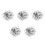 4000Pcs Silver PVC Round Sequins Loose Sparkling Craft Embroidery DIY 4
