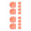 12Pcs Orange Magnetic Cable Holders Removable Adhesive Wire Organizers 6