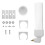 2Pcs Automatic Bird Waterer Transparent Water Feeder for Pet Cages 7
