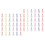 60Pcs Light Bulb Shape Paper Clips Colorful Note Clips for School Use 4