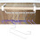 3Pcs White U-Shaped Under Cabinet Shelf for Kitchen Wardrobe Storage 8