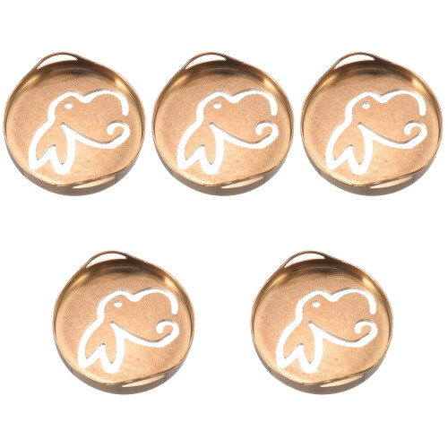 5Pcs Copper Incense Press Mold Tool for DIY Home Fragrance Accessory 2