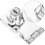 4Pcs Durable Silver Keyed Hasp Locks for Cabinet Wine Door Security 8