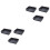 6Sets Breathable Black Plastic Propagation Trays Nursery Pots Set 4