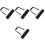 4Pcs Adjustable Strap Black PU Flute Carry Case for Storage 4