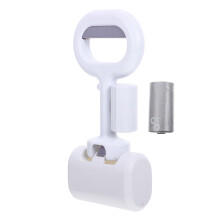 3Sets Practical Pet Poop Scooper Tool White with Easy Grip Design