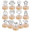 39Pcs Versatile Wooden Photo Holders with Clips Assorted Colors 1