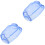 2Pcs Car Intake Protector Cover Blue Polyester Fabric Intake Mesh 6