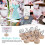 39Pcs Versatile Wooden Photo Holders with Clips Assorted Colors 10